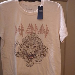 Abercrombie & Fitch Def Leppard Tiger t-shirt  New perfect! Unisex  😎💋👹